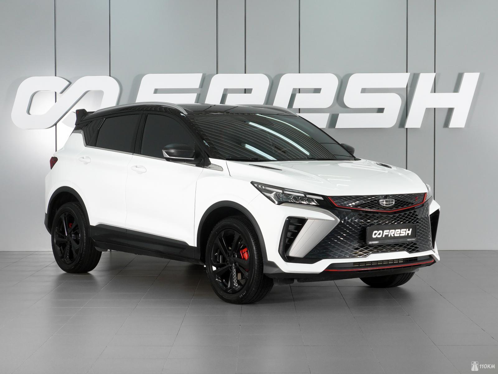 Geely, Coolray, I Рестайлинг, 1499, 174, бензин, внедорожник, робот, передний привод, среднее состояние, левый, белый, 2 045 000 ₽