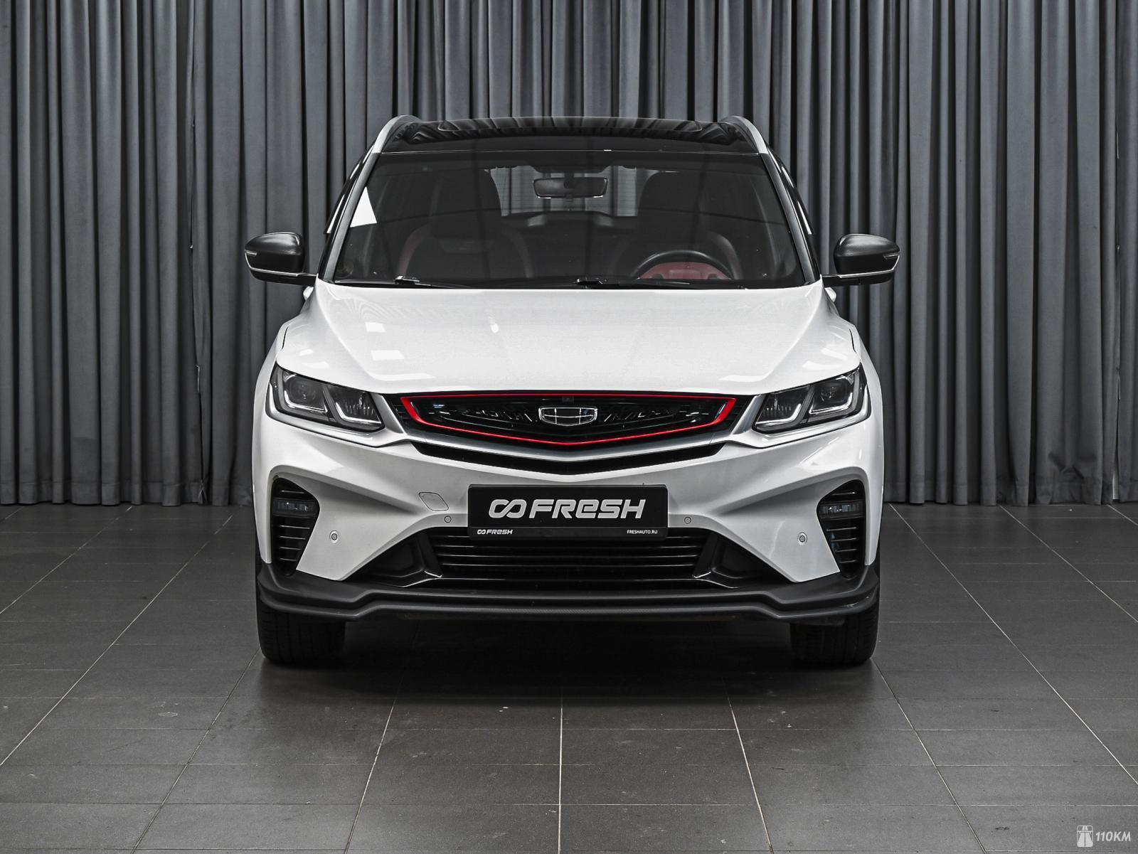 Geely, Coolray, I, 1477, 150, бензин, внедорожник, робот, передний привод, среднее состояние, левый, белый, 1 799 000 ₽