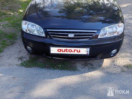 KIA, Spectra, 1600, 101 , бензин, седан, механика, передний привод, среднее состояние, левый, черный, 299 000 ₽
