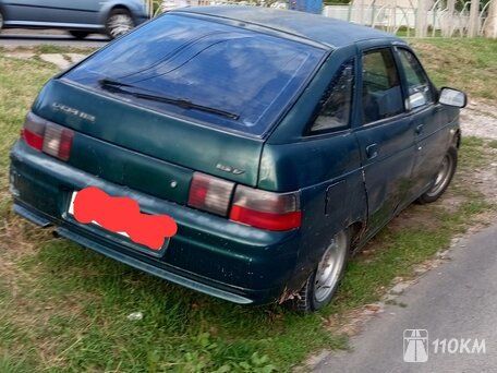 ВАЗ (Lada), 2112, 1500, 72, бензин, хэтчбек, механика, передний привод, среднее состояние, левый, зеленый, 100 000 ₽