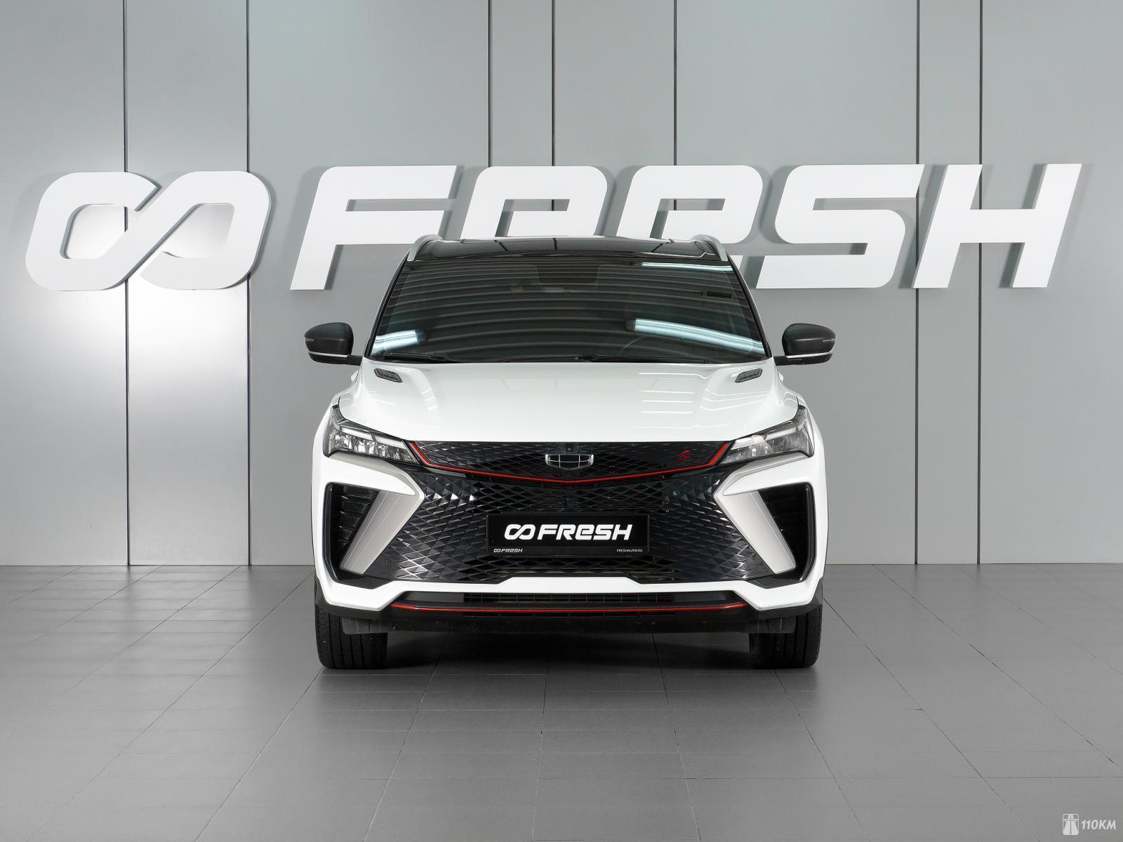 Geely, Coolray, I Рестайлинг, 1499, 174, бензин, внедорожник, робот, передний привод, среднее состояние, левый, белый, 2 045 000 ₽