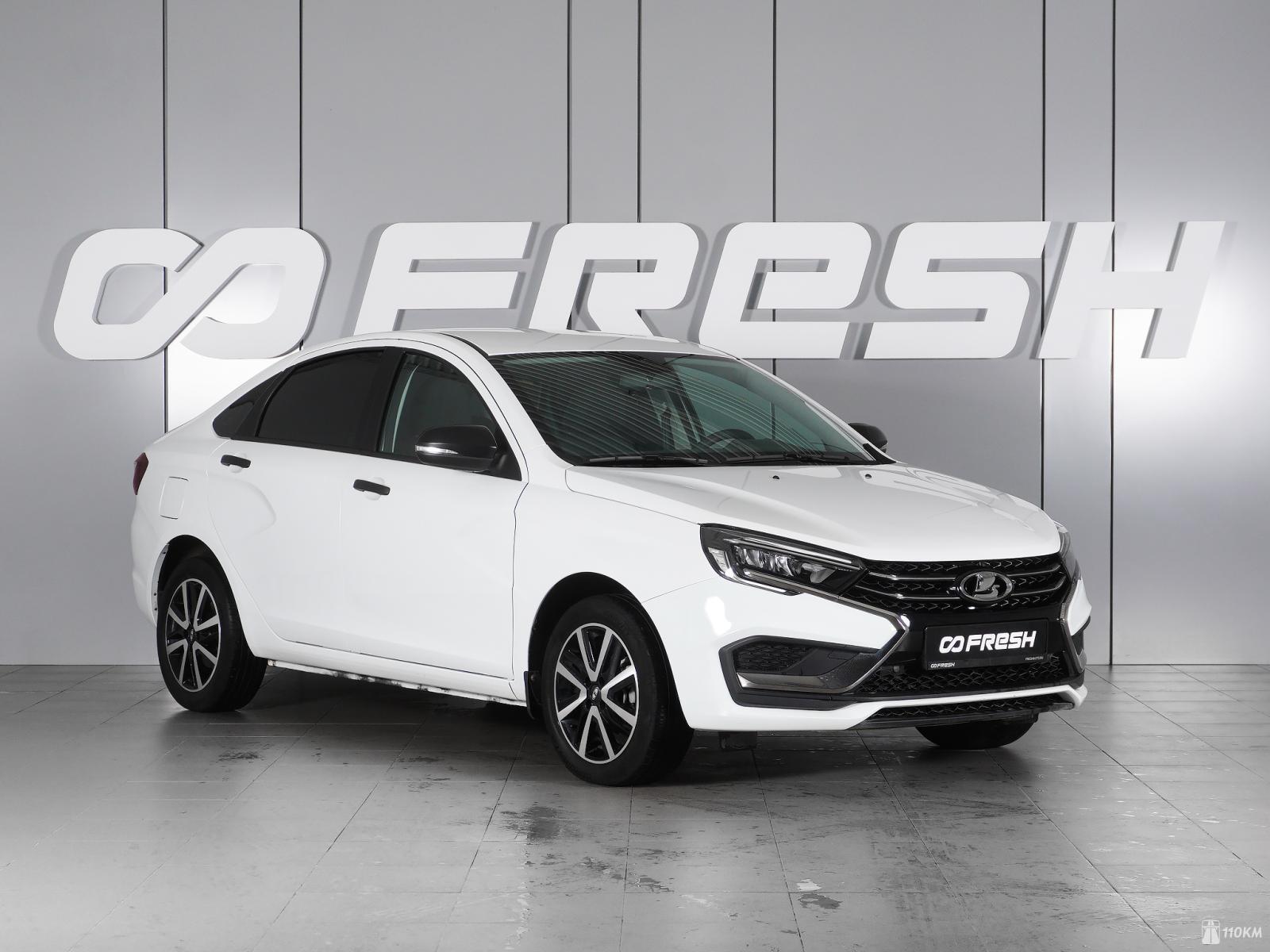 ВАЗ (Lada), Vesta, I Рестайлинг (NG), 1596, 106, бензин, седан, механика, передний привод, среднее состояние, левый, белый, 1 230 000 ₽